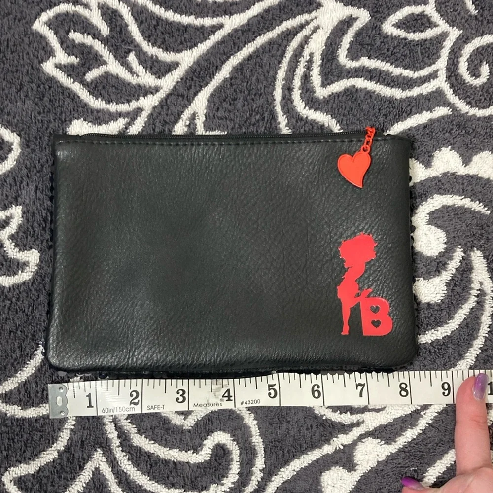 Betty Boop x IPSY Special Edition Black &‎ Red sequins cosmetic bag
